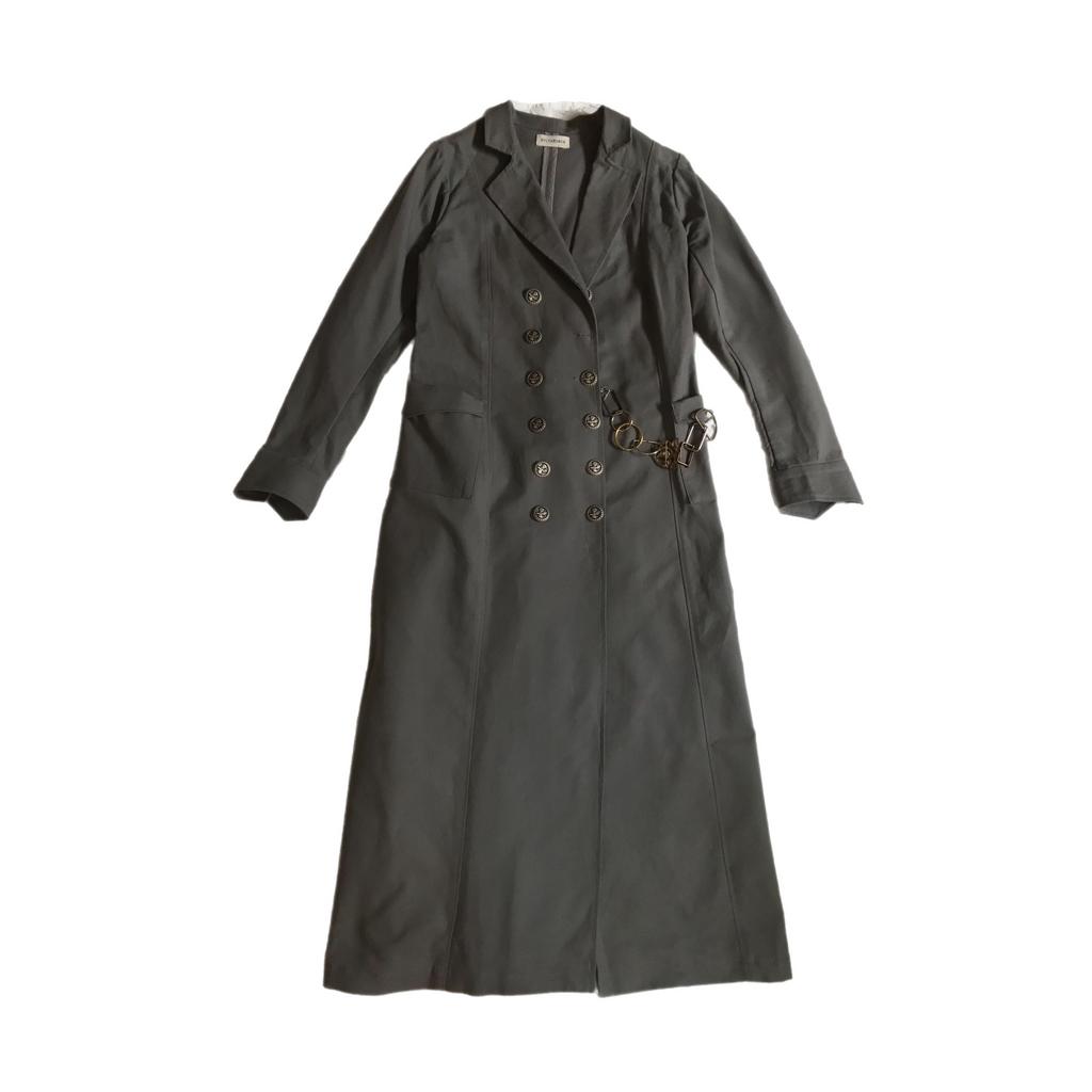 Double-breasted duster coat