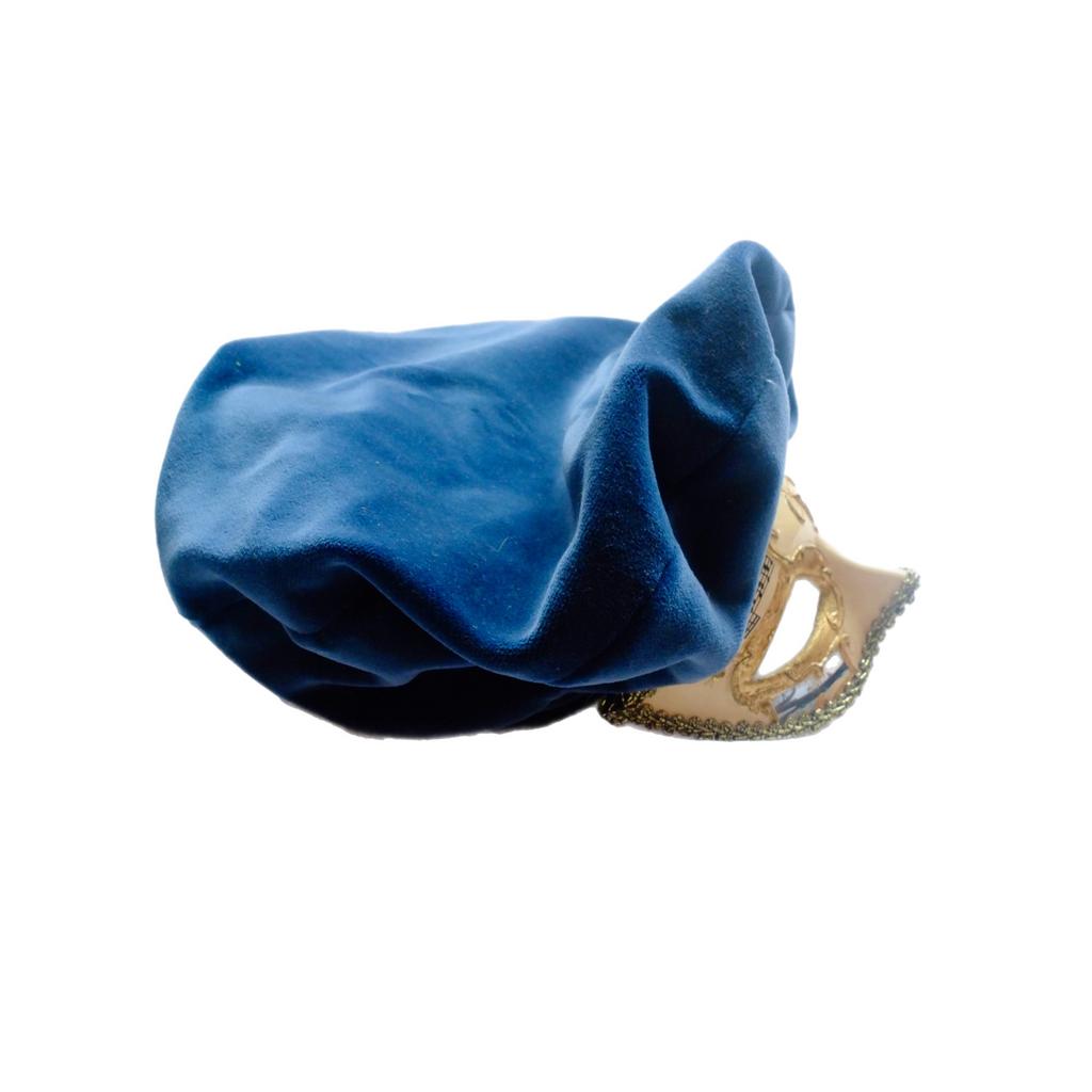 Blue velvet cap