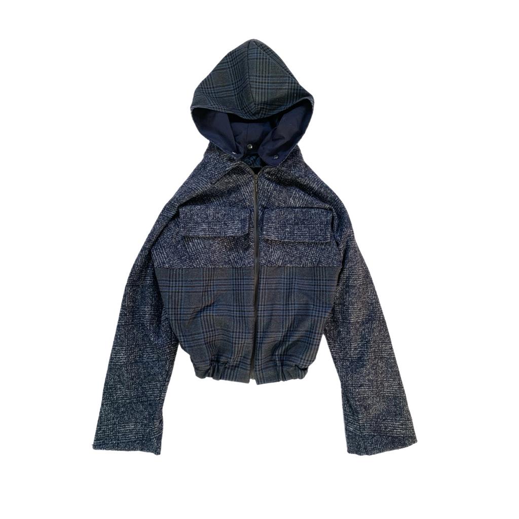 POLYHEDRON x GOOD & BAD: Oversized Tartan Jacket