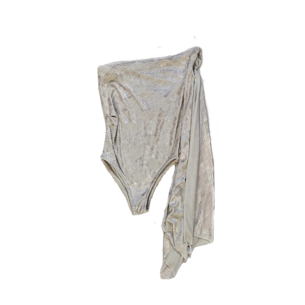 POLYHEDRON x GOOD & BAD: One Shoulder Drape Body