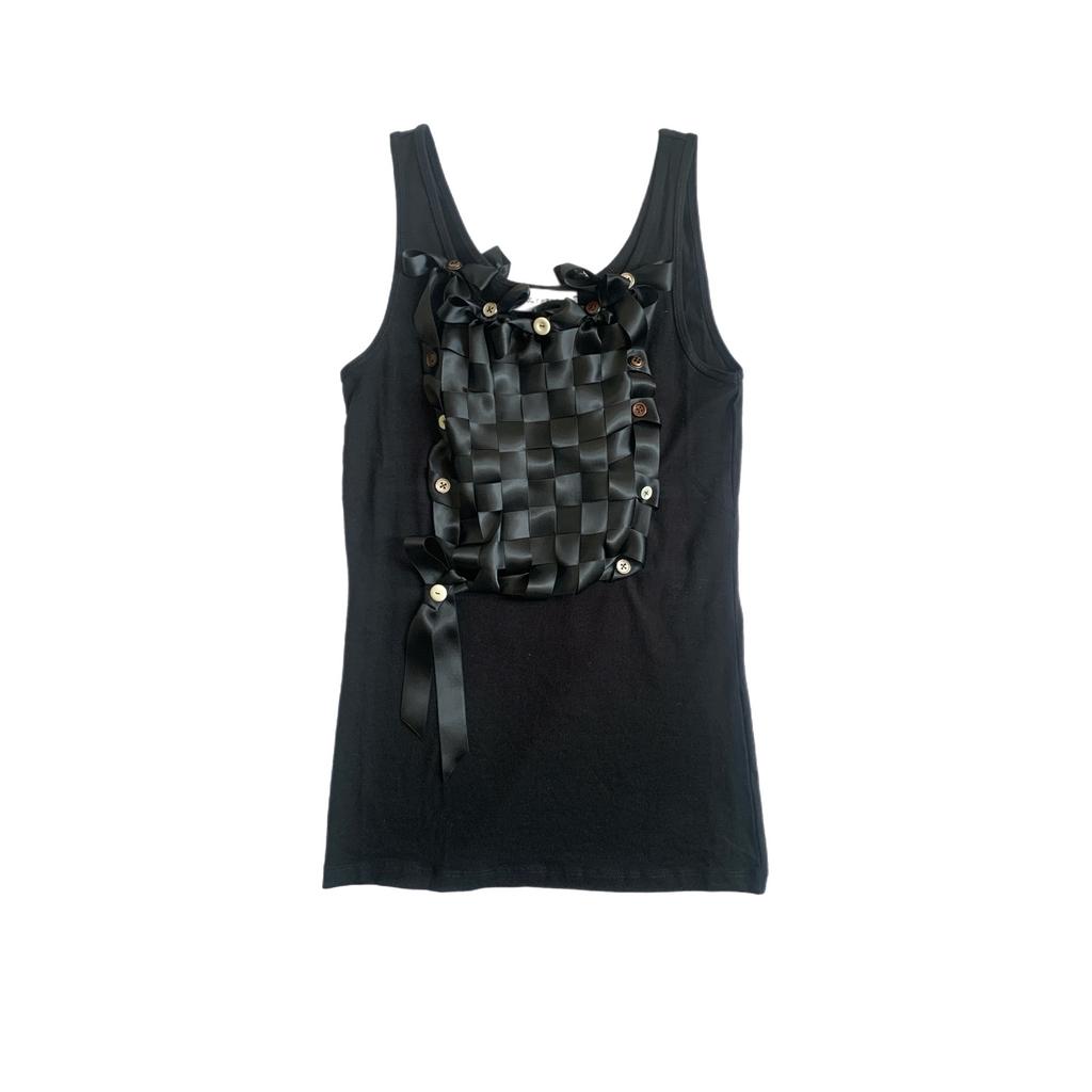 Black Basket Top