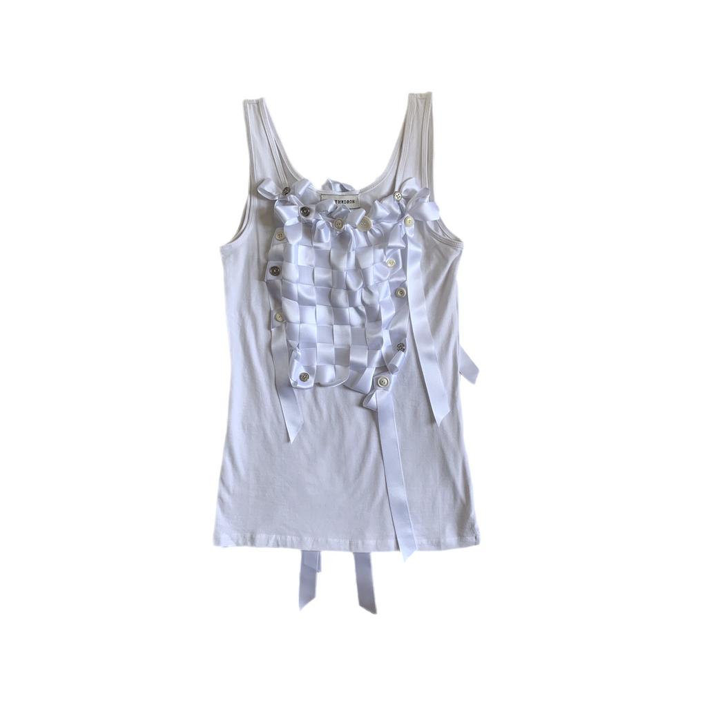 White Basket Top