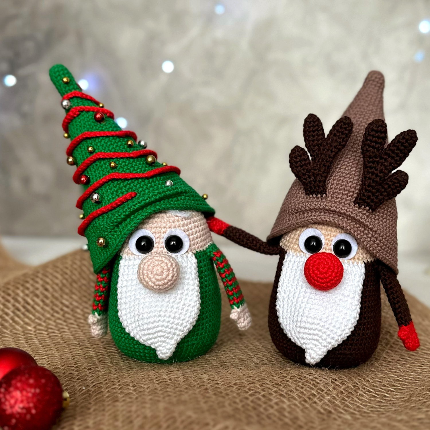 СЭТ 2 МК Гномы Новогодний и Рудольф