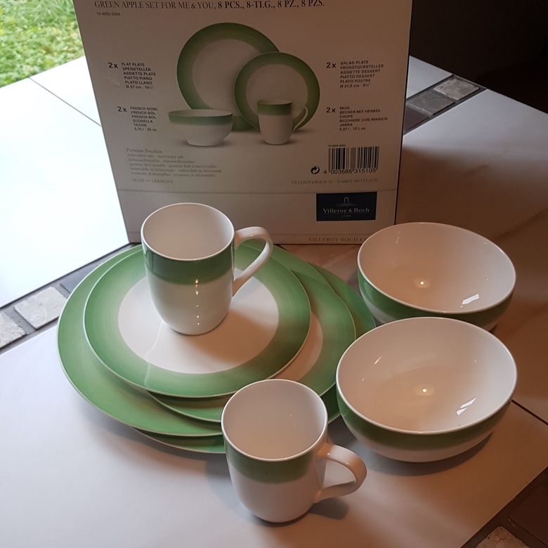 Сервиз «GREEN APPLE»  8 предметов