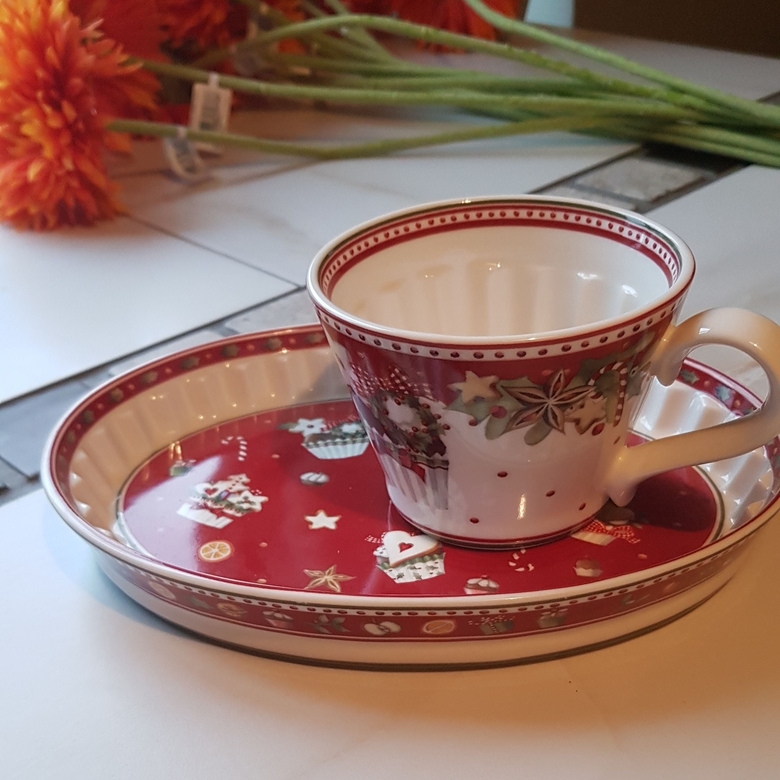 Чашка с блюдом VILLEROY&BOCH Winter Bakery Delight