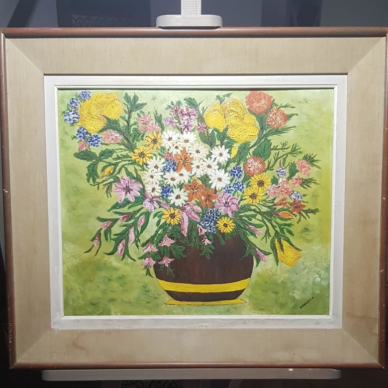 "Осенний букет" Масло  Франция Авторская работа R Colettta