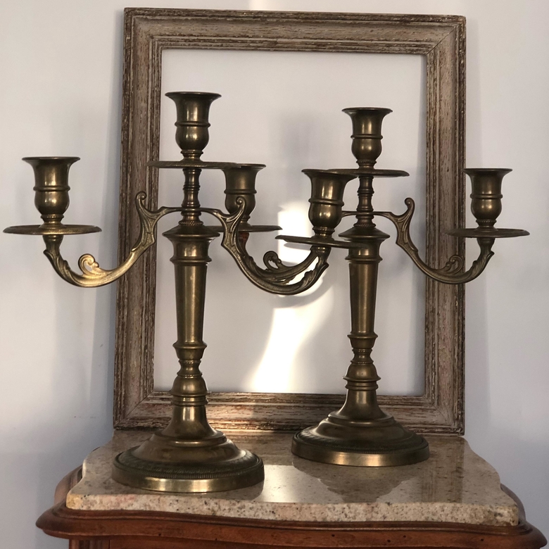 ХХ век Бронзовые Канделябры