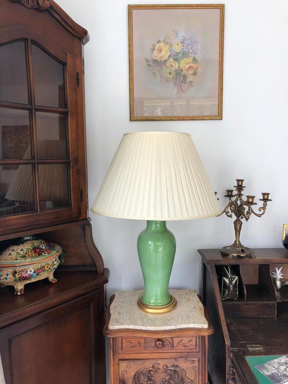 Английская лампа, мануфактура Tingewick Pottery Buckingham фарфор