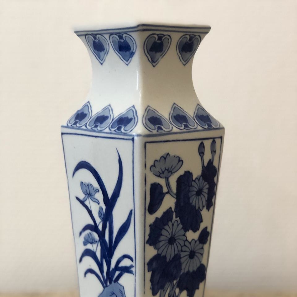 Ваза "4 грани" Ирис/Анемоны/Сакура/Бамбук Франция