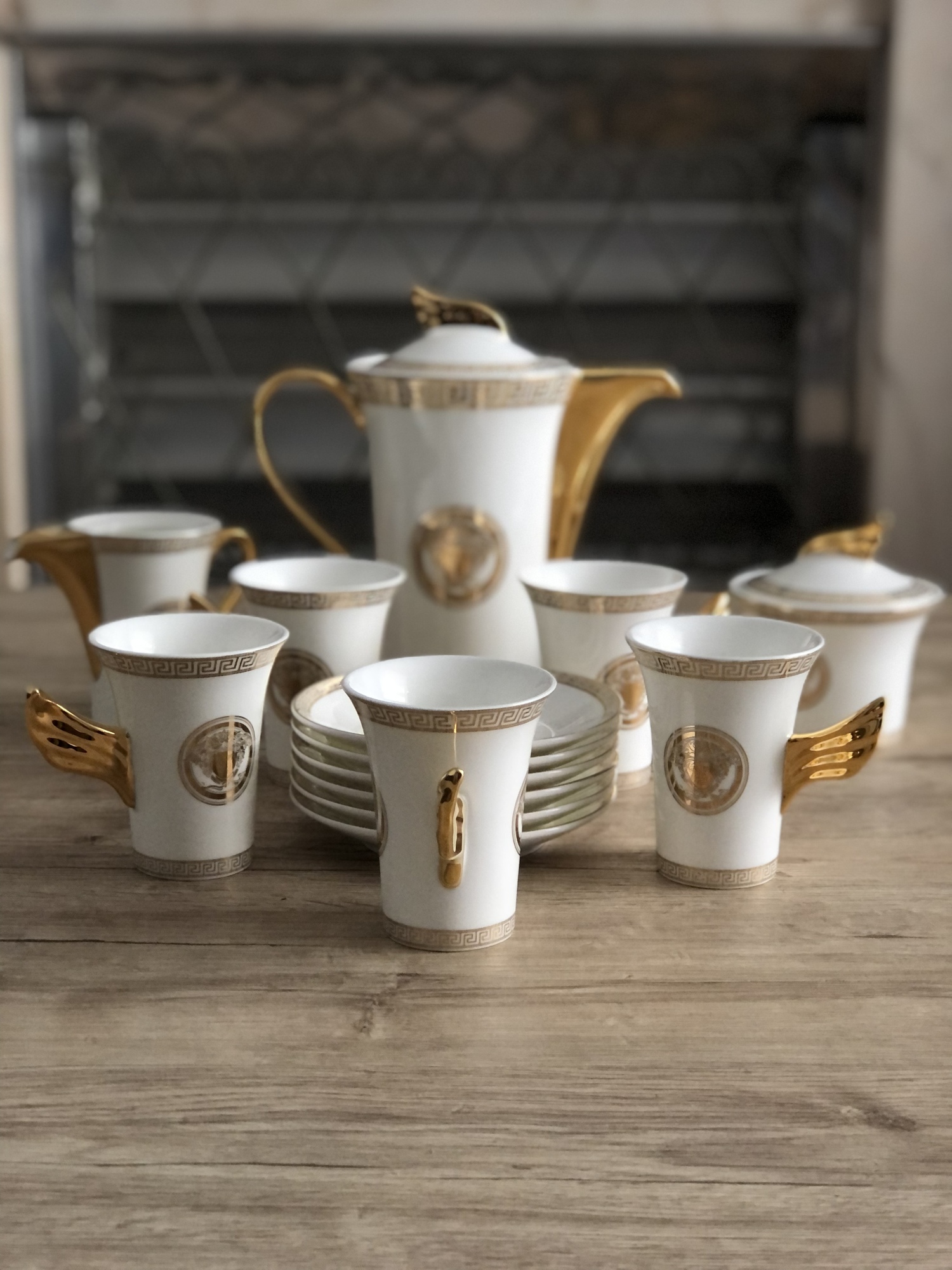 Кофейный сервиз VERSACE MEDUSA 14 предметов