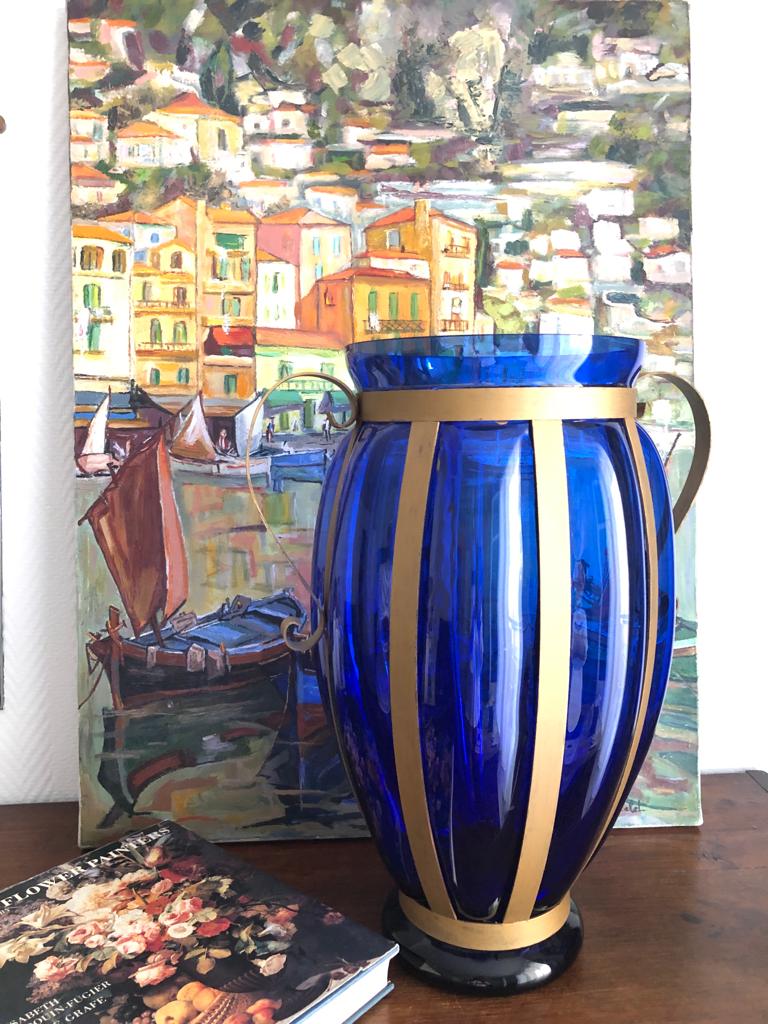 ВАЗА НАПОЛЬНАЯ СТЕКЛО ФРАНЦИЯ