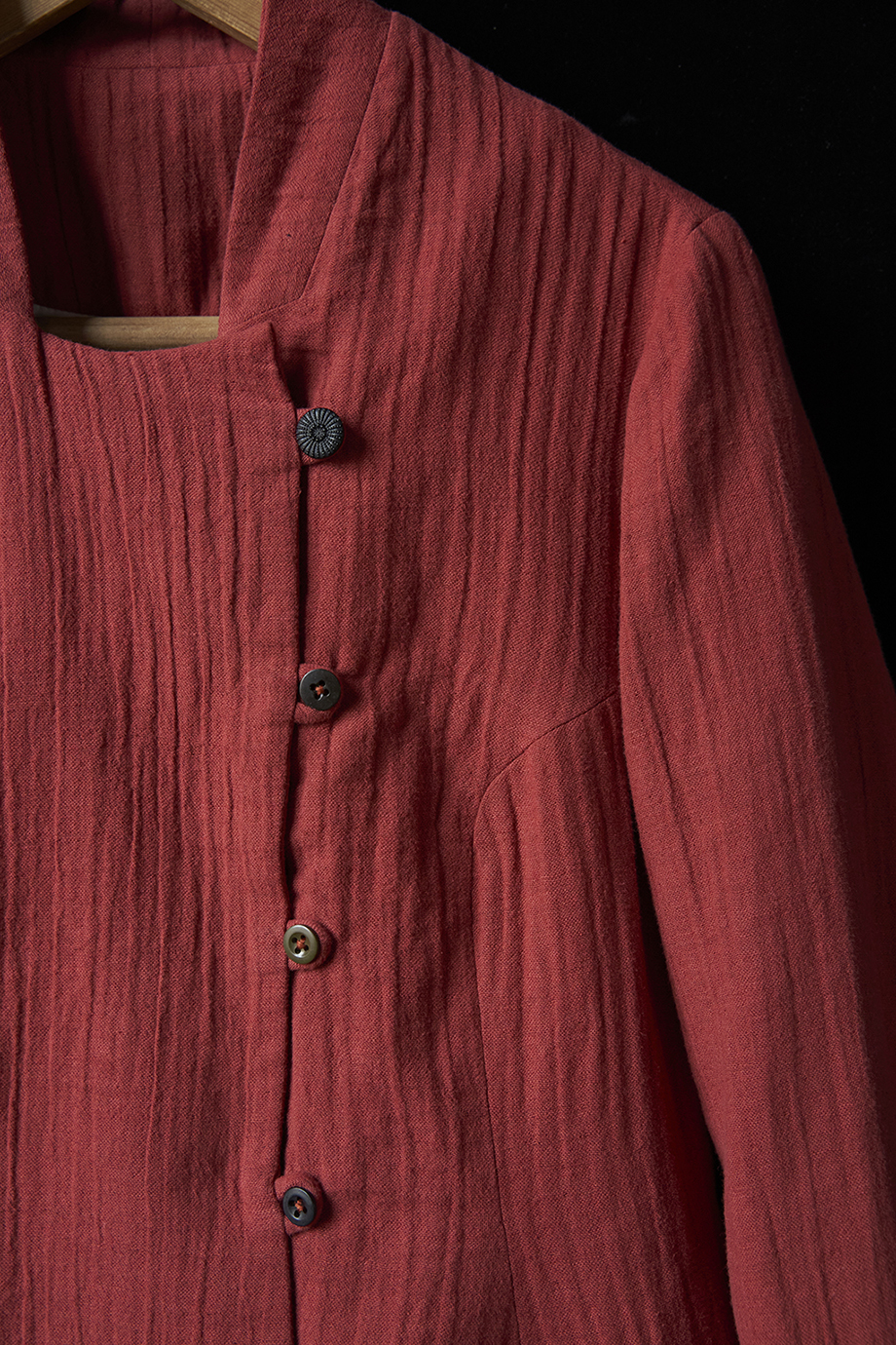 Жакет кораллово-красный