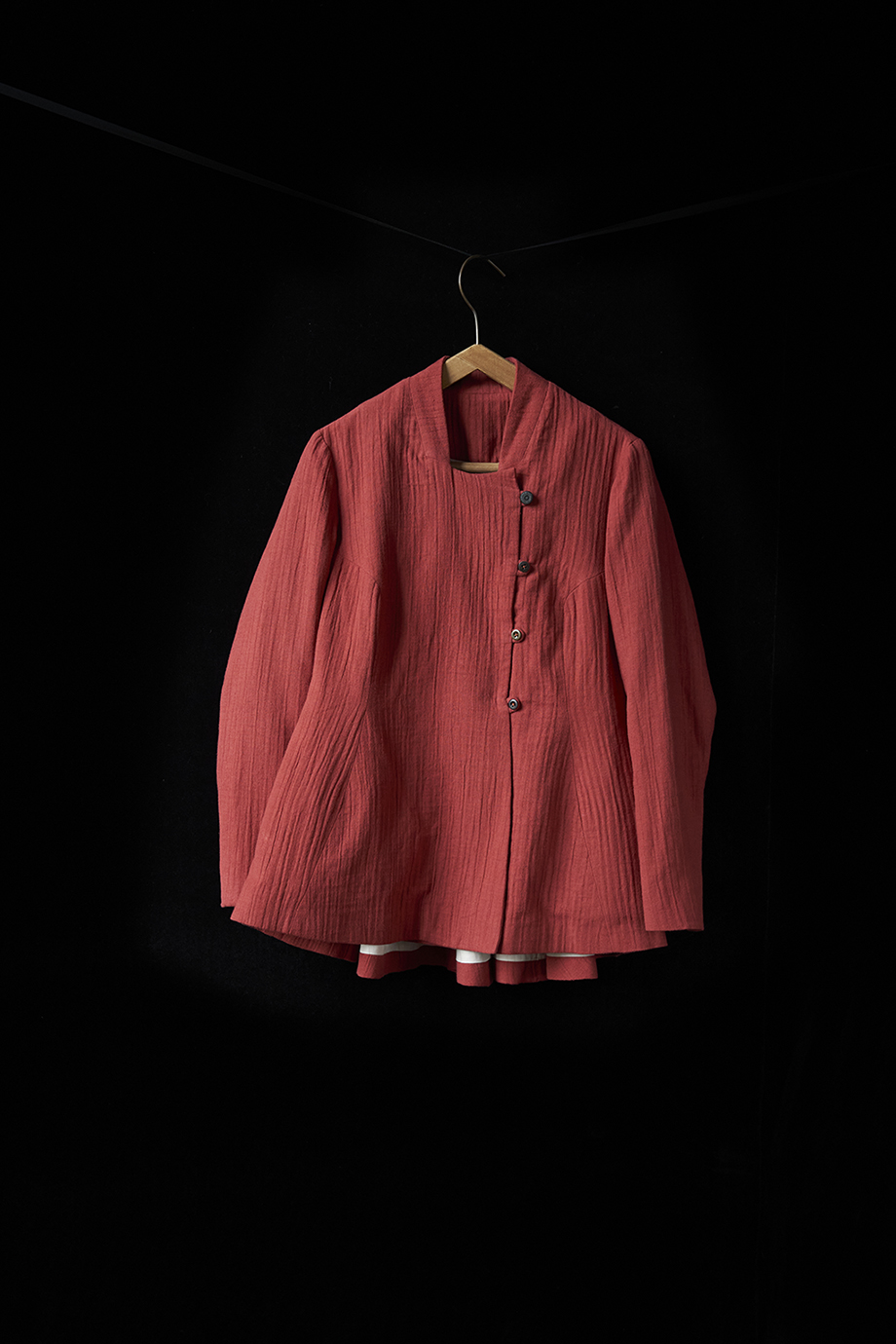 Жакет кораллово-красный