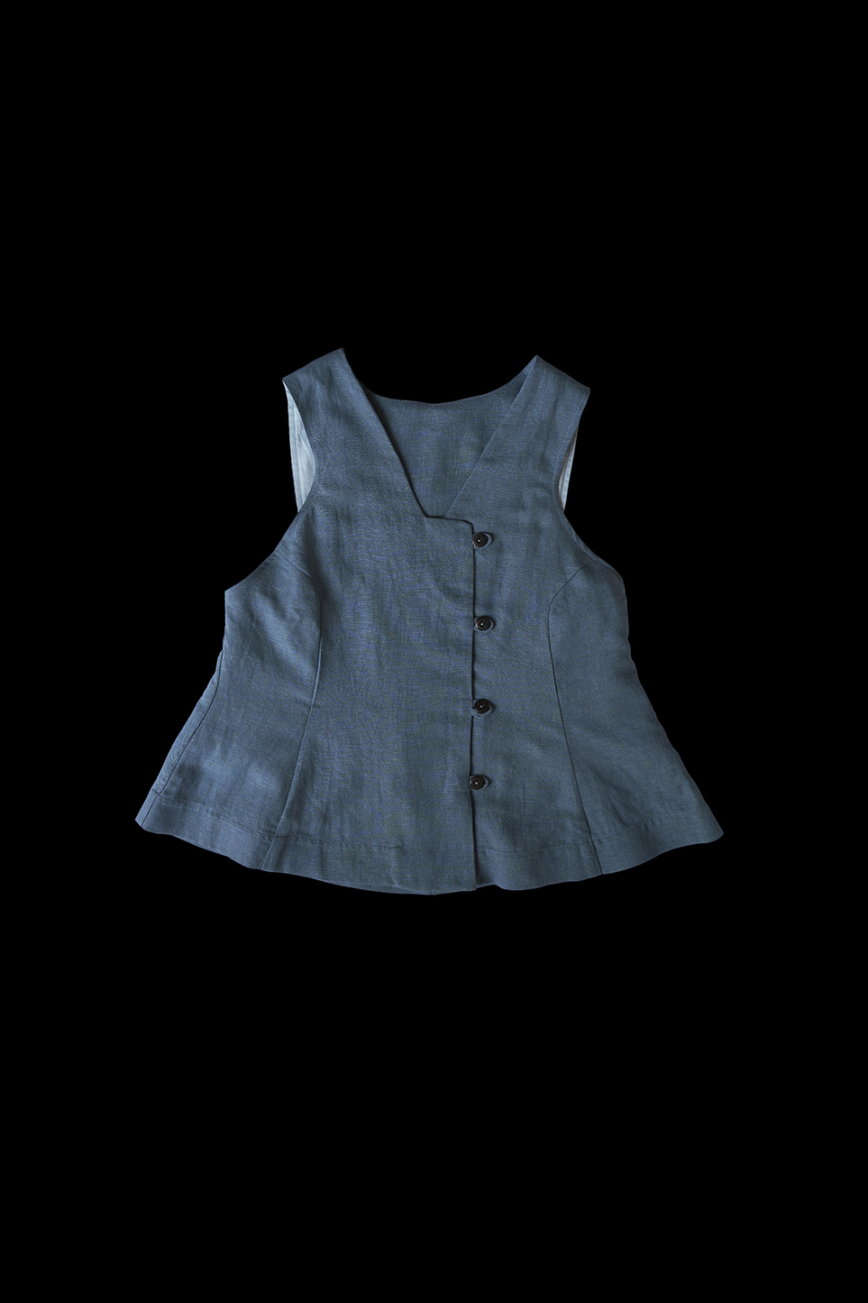 Небесный жилет-душегрея