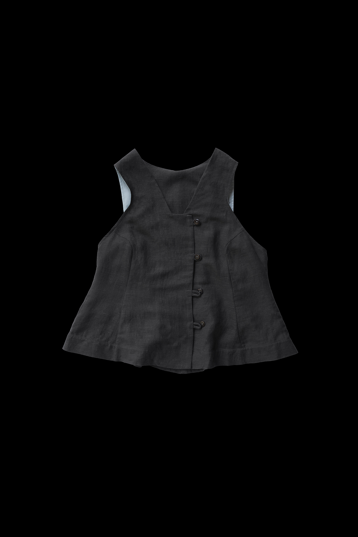 Графитовый жилет-душегрея