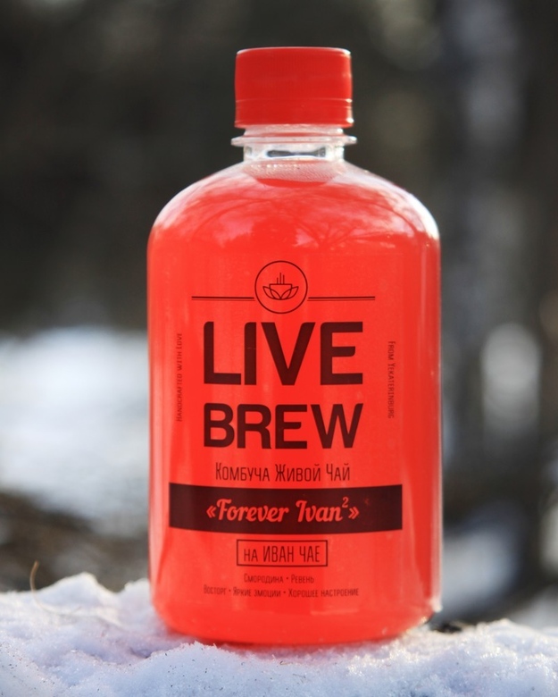 Комбуча "Forever Ivan2" на Иван-Чае (Смородина+Ревень)