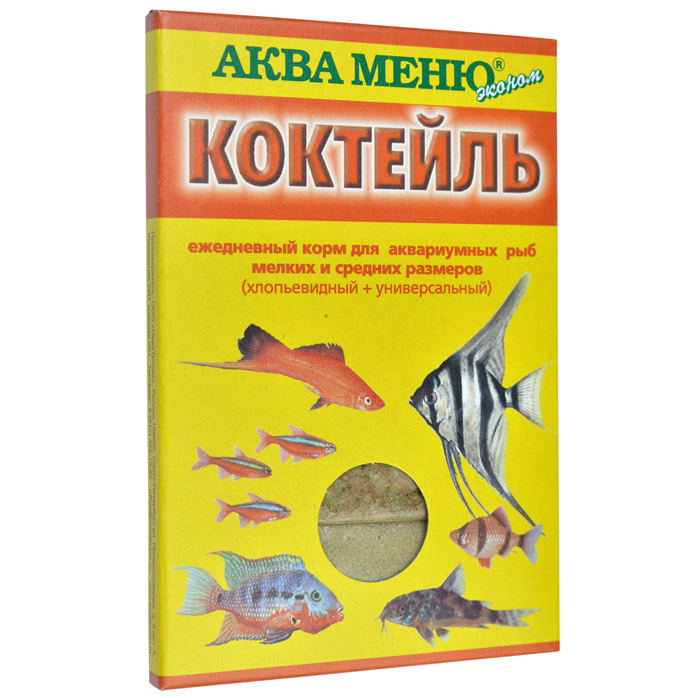 КОКТЕЙЛЬ — ежедневный корм для аквариумных рыб