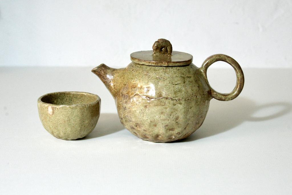 Чайник и пиала Медовый Спас