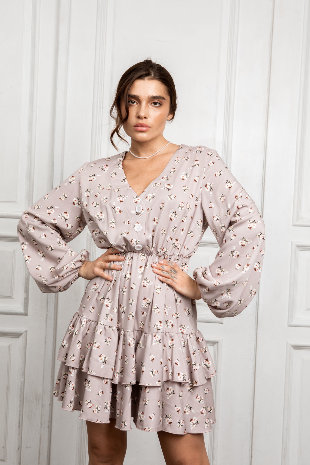 Платье Lover бежевого цвета