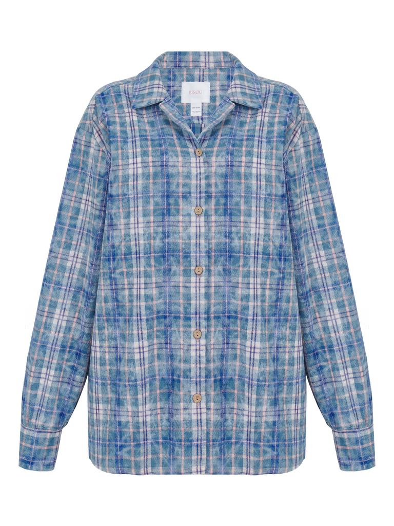 Рубашка оверсайз Chloe blue