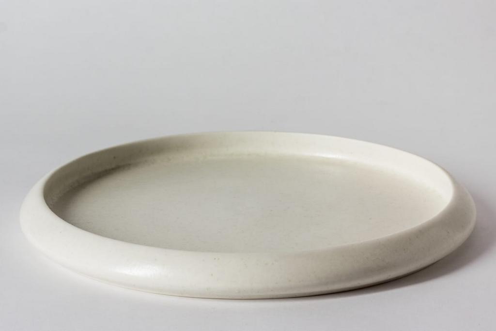 Тарелка с покатым краем большая