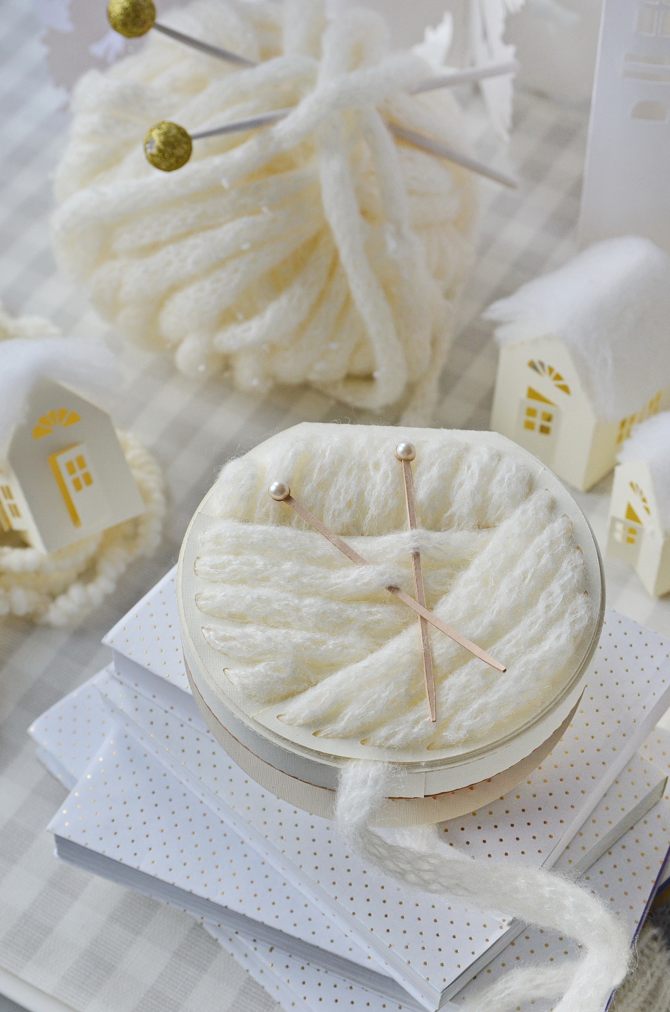 Вязаная открытка