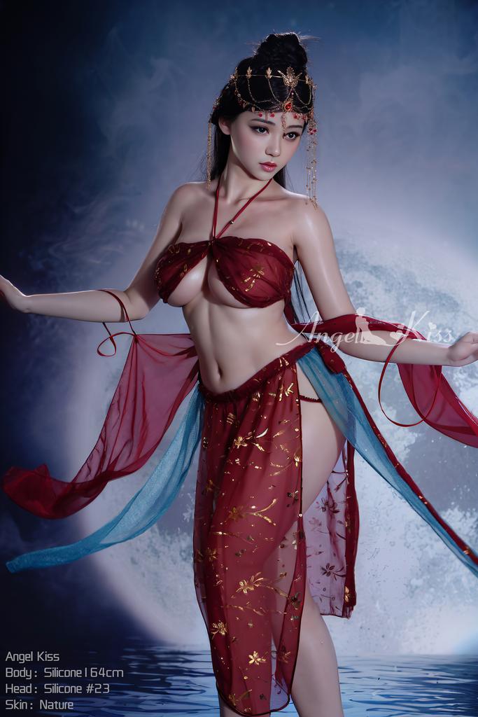 Realistic Silicone / TPE Angel kiss sex doll  164 cm - Inga