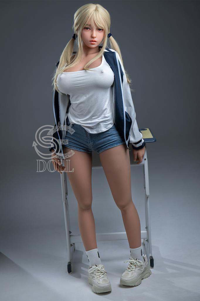 Realistic TPE SE sex doll 157 cm - Melody (baseball jacket)