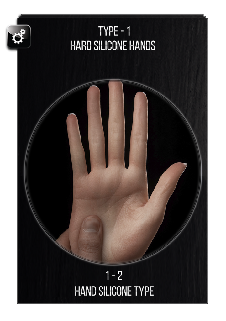 hard silicone hands