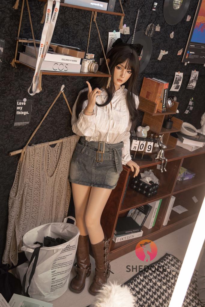 Realistic Silicone / TPE Shedoll Sex Doll 158 cm - Su Yehuan