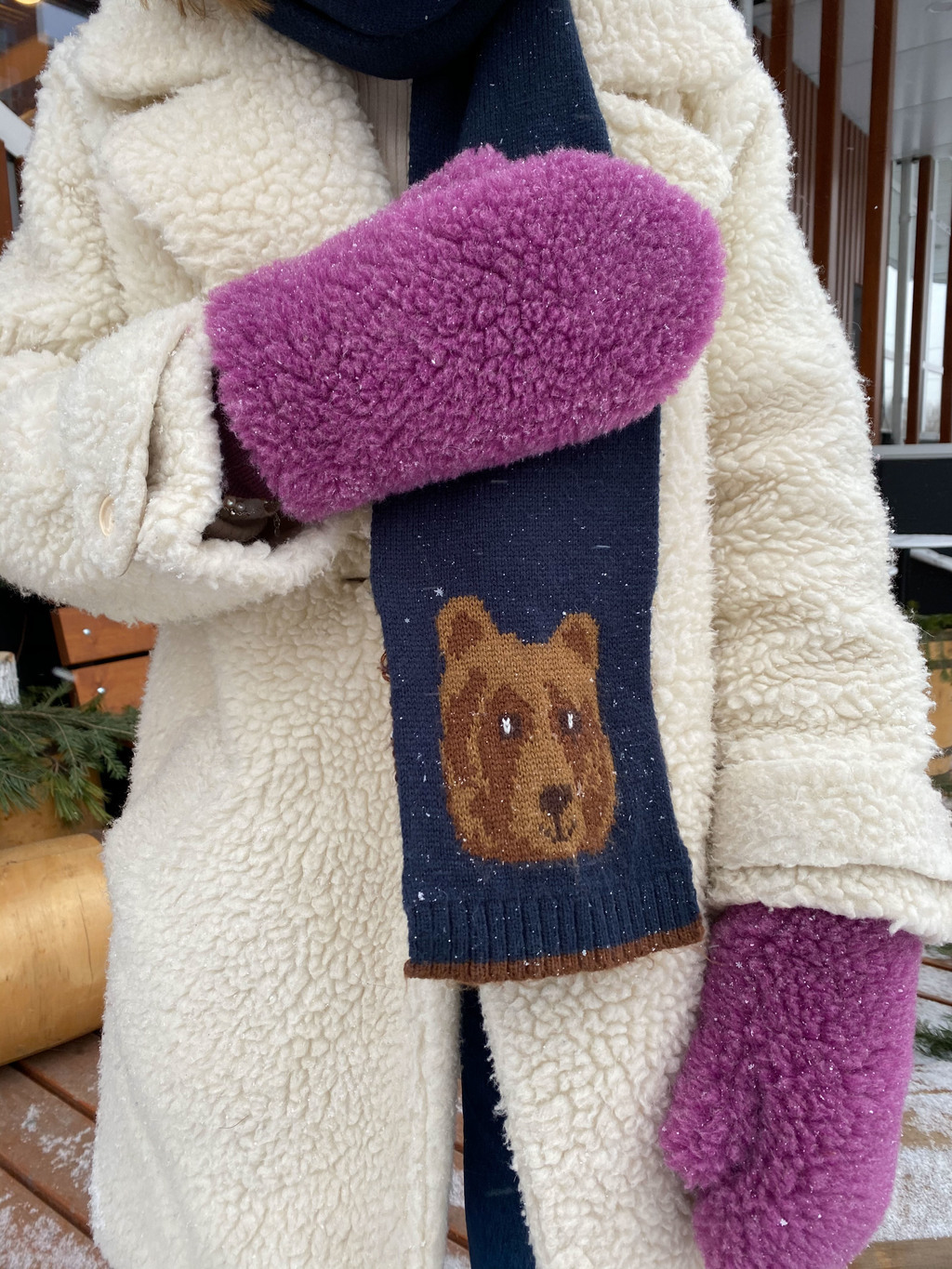 TEDDY HANDS, Рукавицы из меха