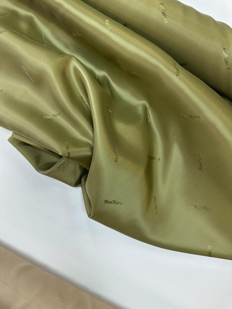 Подкладочная вискоза MaxMara. Цвет Оливковый Роял