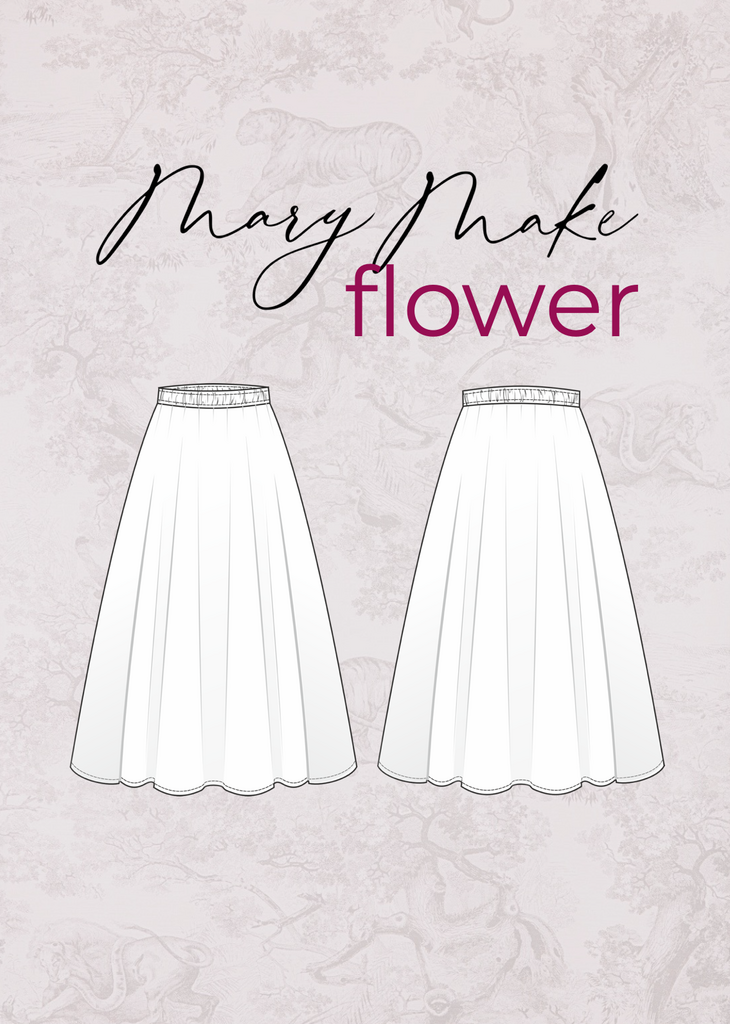 Выкройка Юбки Flower с видео пошивом, в формате online девичника