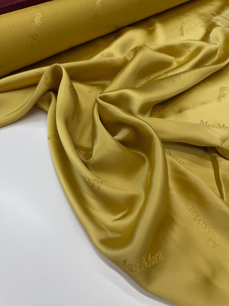 Подкладочная вискоза MaxMara. Цвет Шафрановый