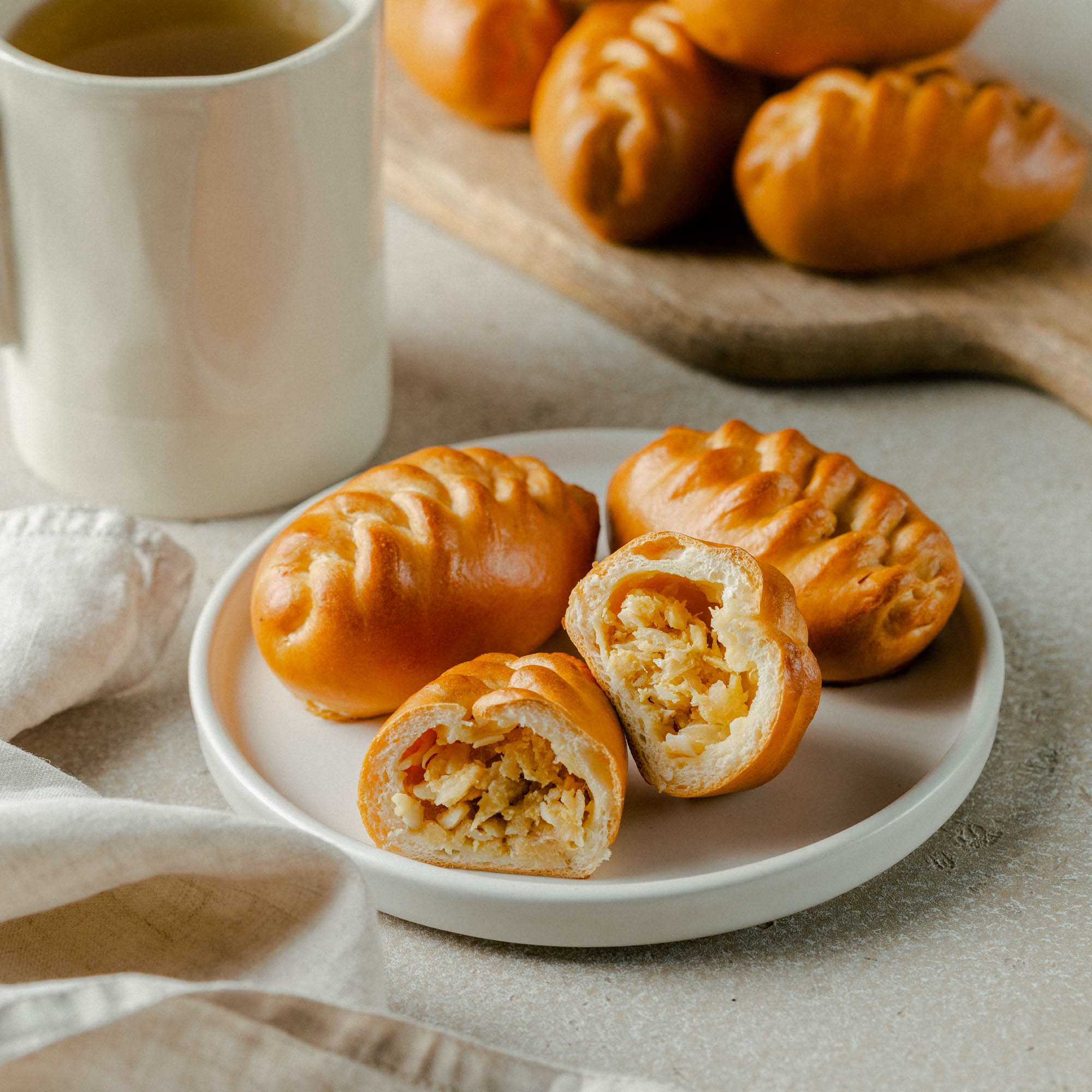 Пирожки с капустой и яйцом, 10 шт / 300 гр