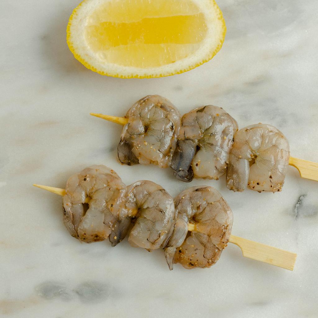 Креветки на шпажках, 6 шт