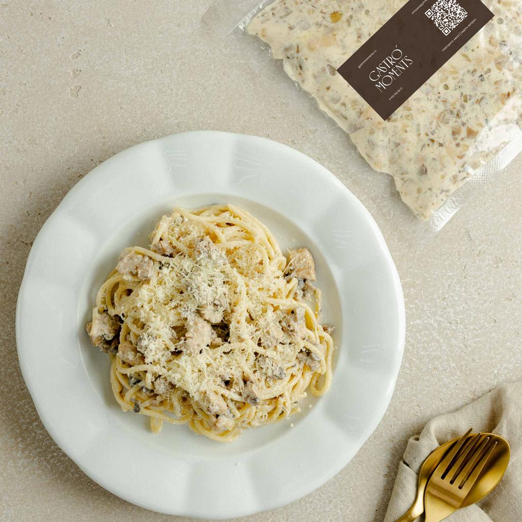 Бомбочка для пасты с курицей и грибами, 180 гр