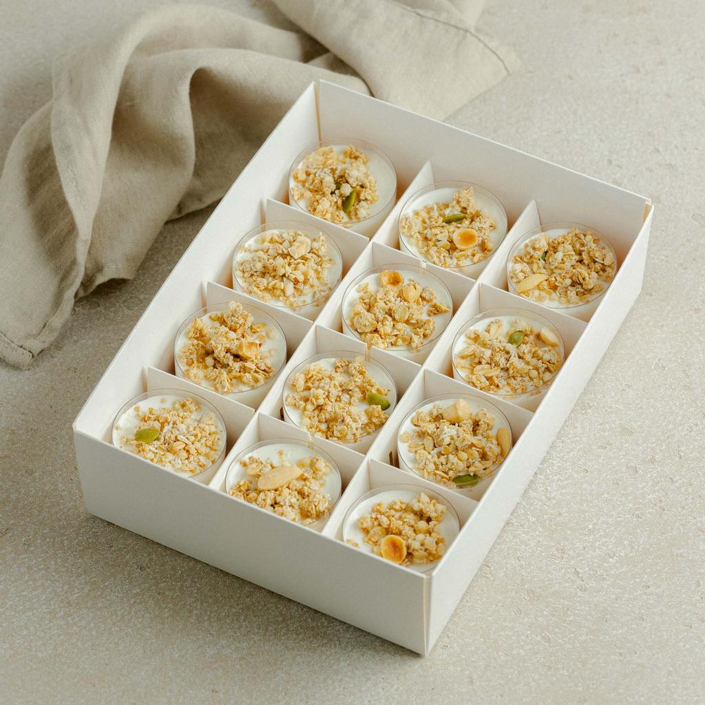 Бокс гранола / греческий йогурт, 12 шт / 500 гр