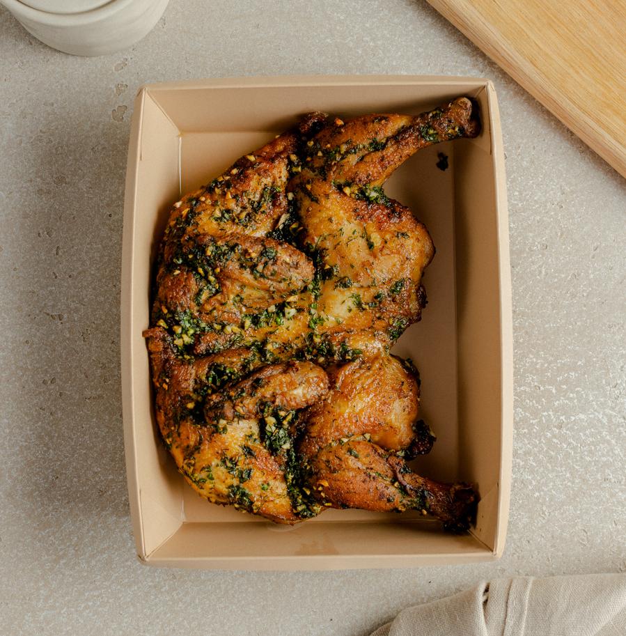 Цыпленок в травах, 600 гр на 2 персоны