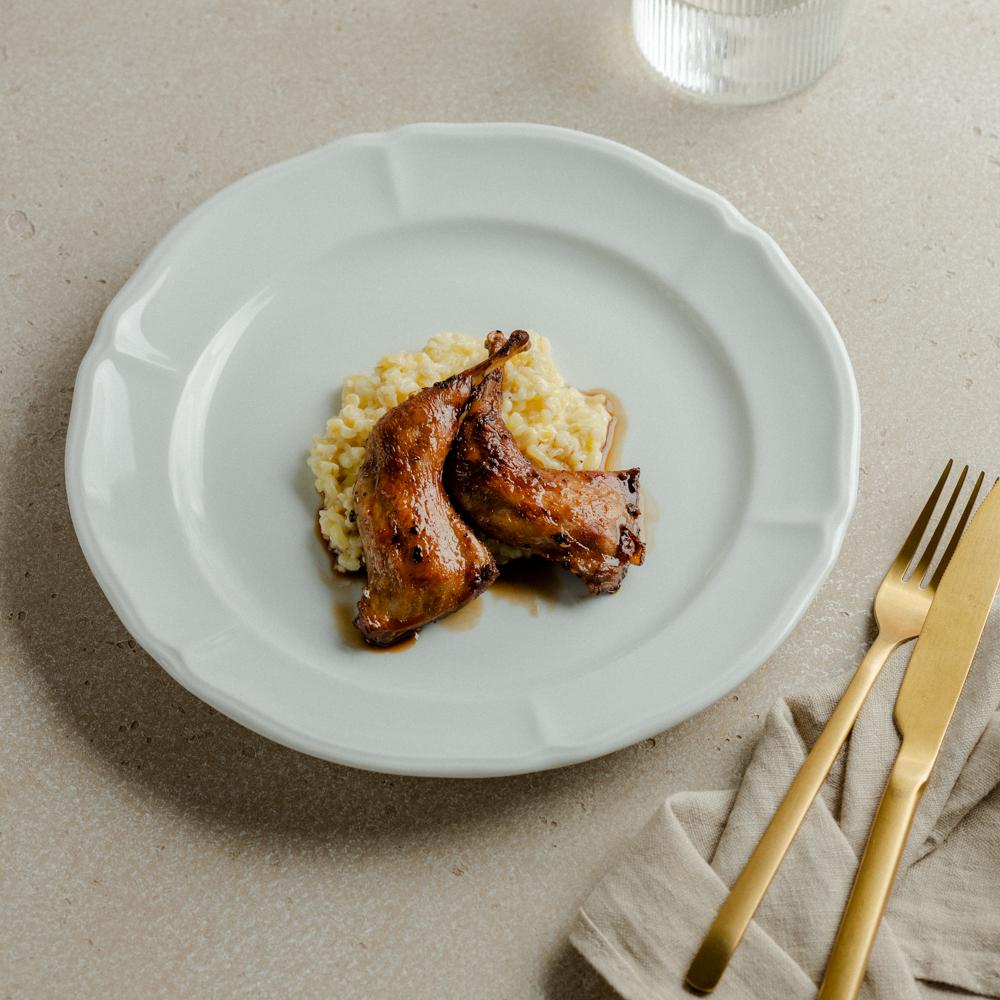 Перепелка и сливочный бургур