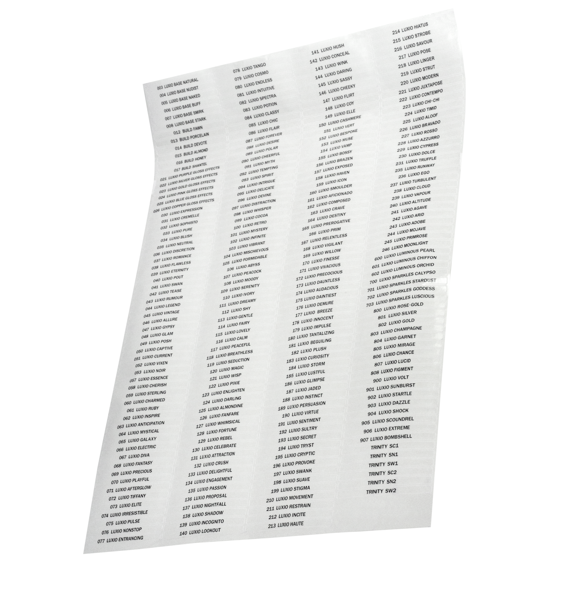 Наклейки на типсы (все цвета LUXIO)