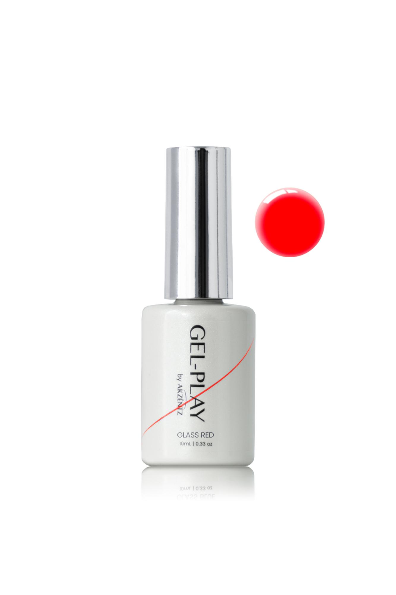 GEL PLAY GLASS RED СТЕКЛЯННЫЕ ГЕЛИ ДЛЯ ДИЗАЙНА