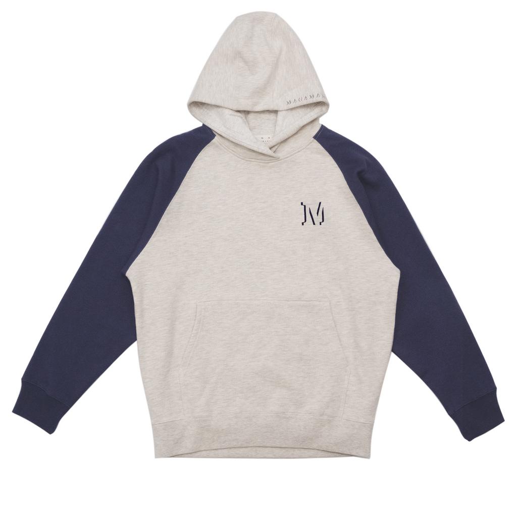 SCRIPT HOODIE HEATHER/BLUE