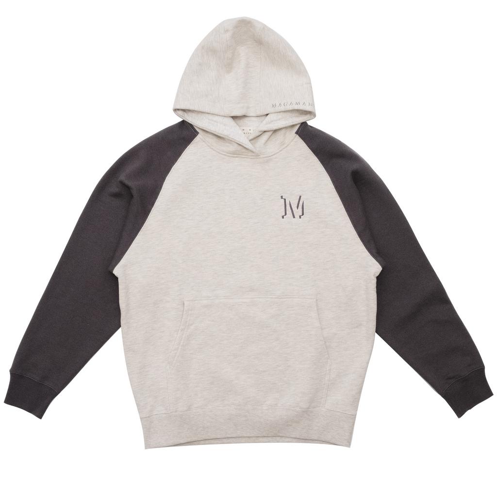 SCRIPT HOODIE HEATHER/BLACK