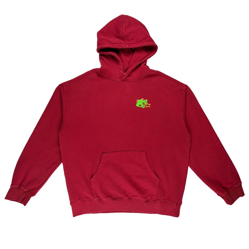 FROGGO HOODIE RED/WASH