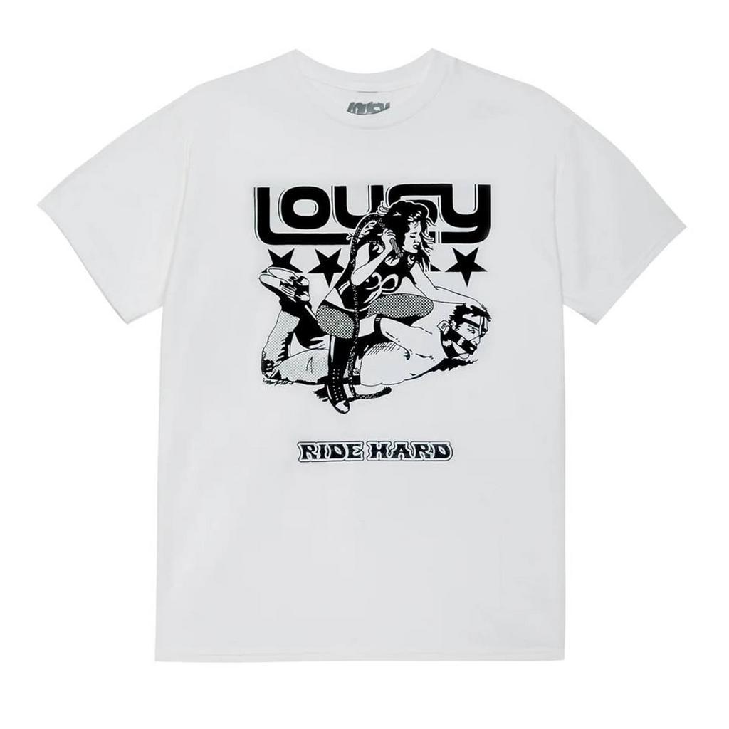 Футболка Lousy Ride Hard Tee White