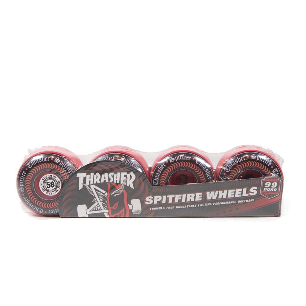 Колеса Spitfire F4 99D THRASHER OATH (RED) 58 mm