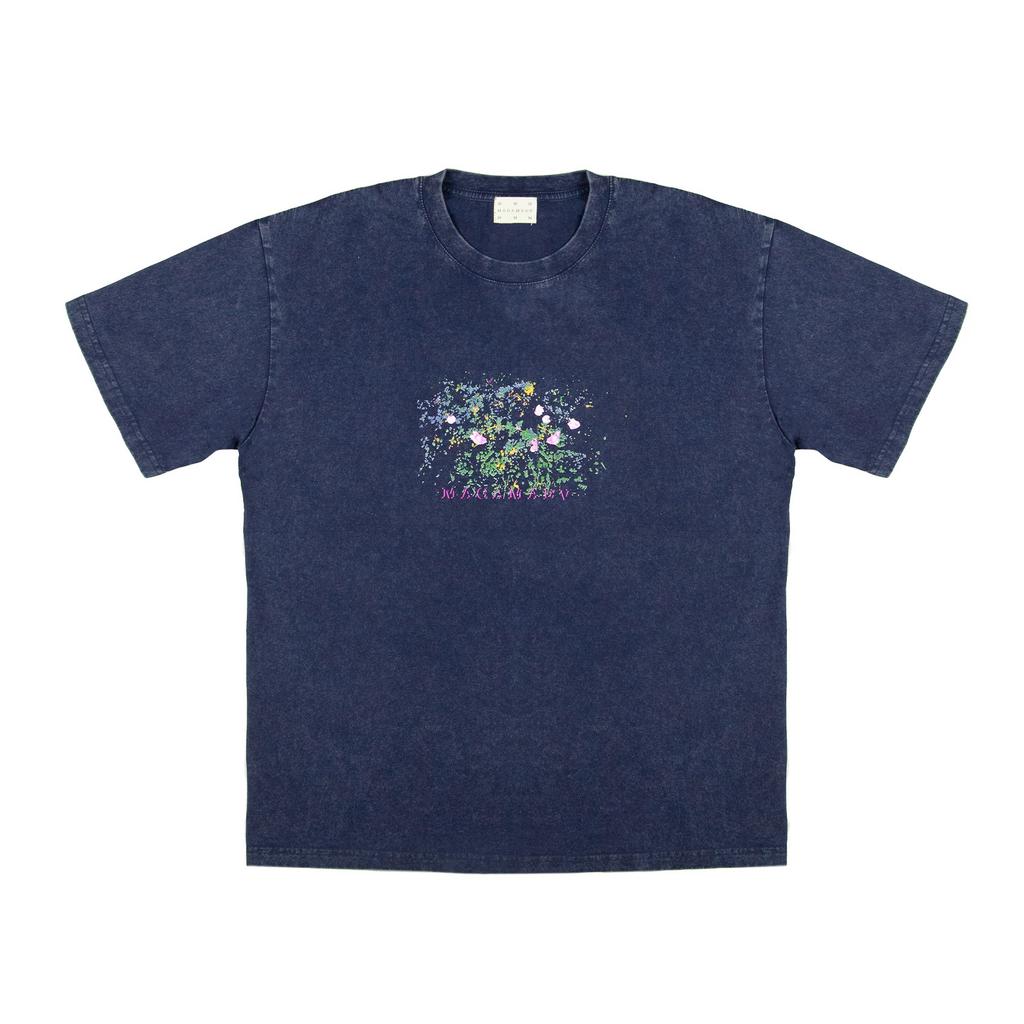 BLOSSOM T-SHIRT BLUE/DYED