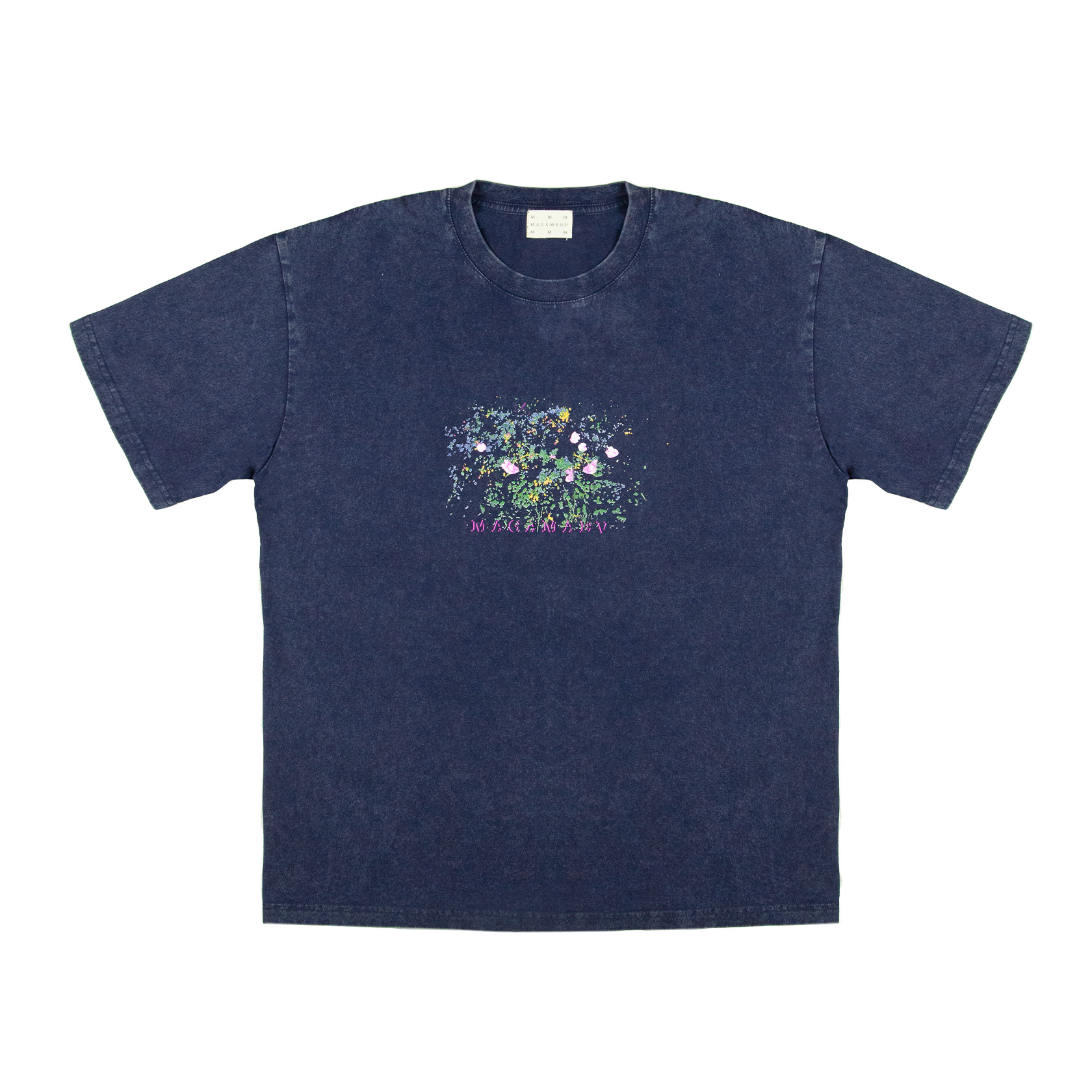 BLOSSOM T-SHIRT BLUE/DYED