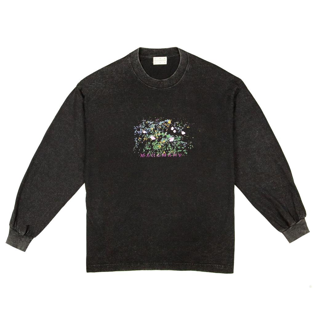 BLOSSOM LONGSLEEVE BLACK/DYED